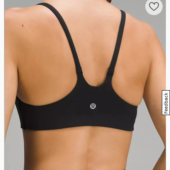 Women's Black Sports Bra - Picture 2 of 3